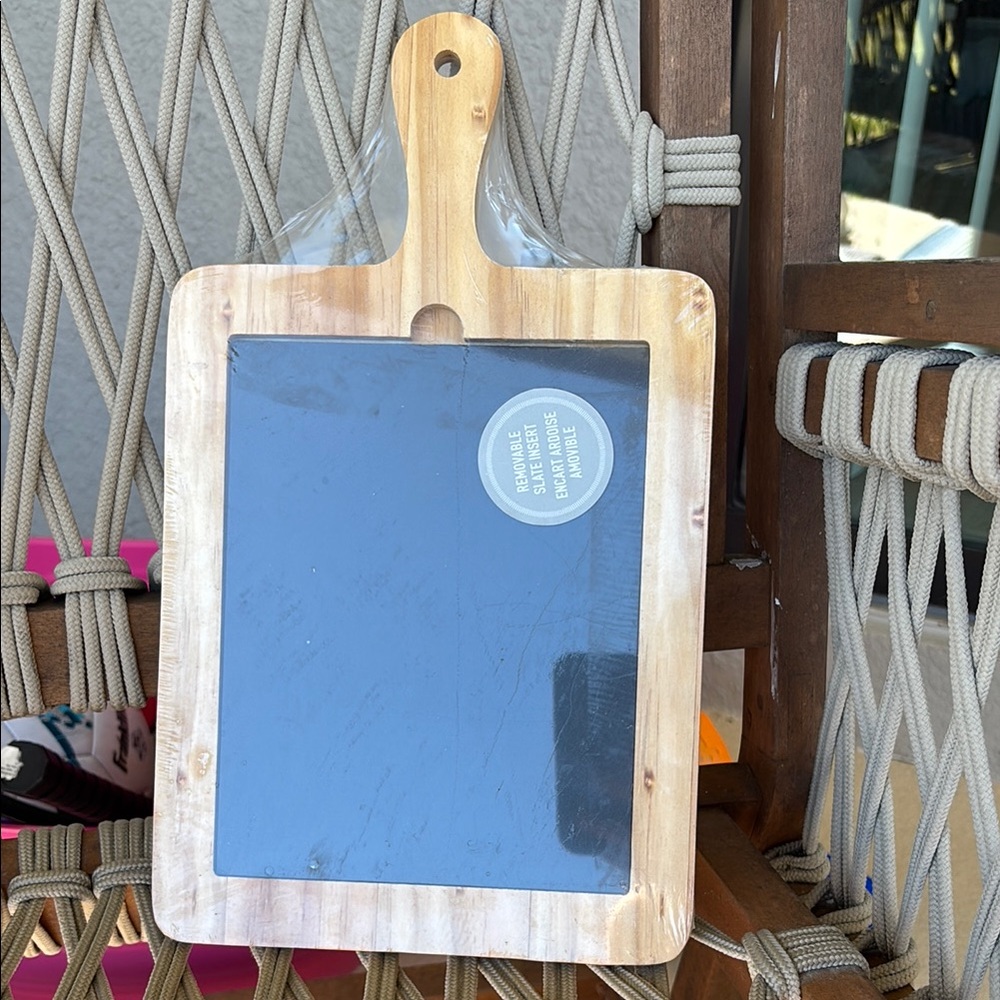 NEW Pinewood Slate Chalkboard Cutting Board & Charcuterie Cheese Board